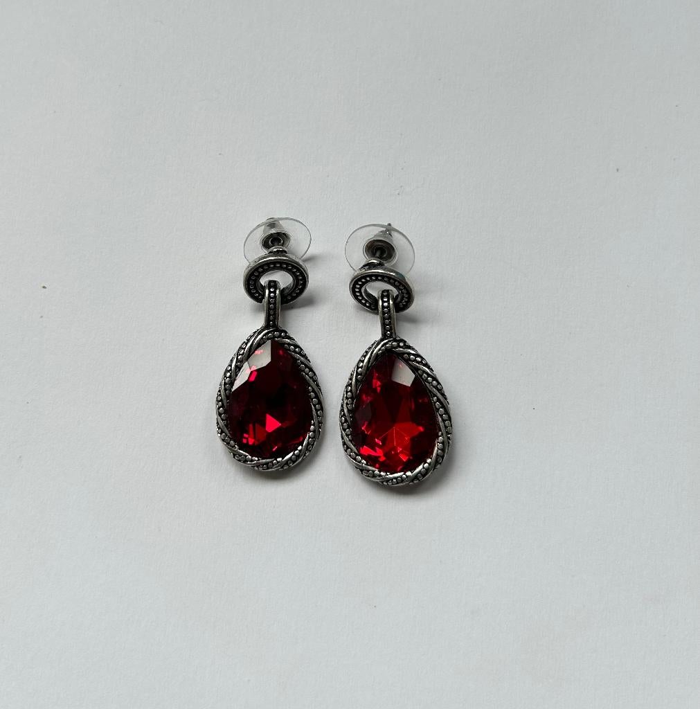 Oorbellen ROOD, Overige materialen, Hangers, Nieuw, Ophalen of Verzenden