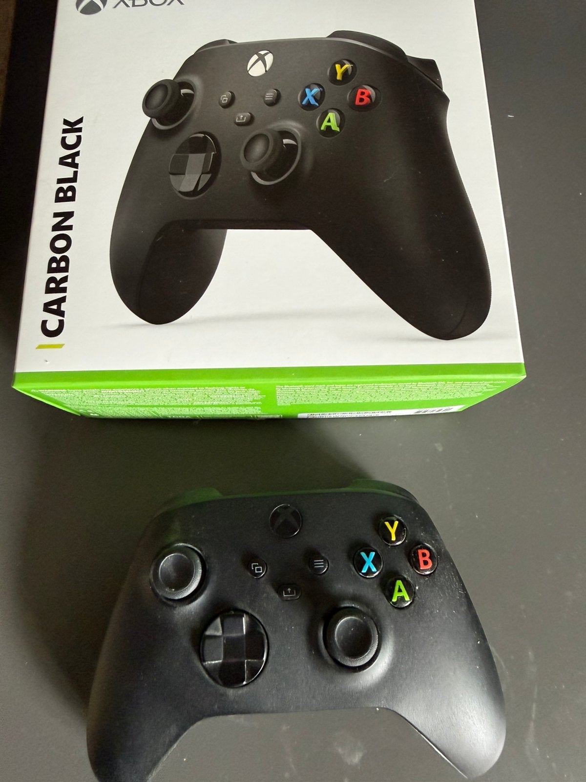 Xbox controller carbon black wireless, Ophalen of Verzenden, Zo goed als nieuw, Controller, Xbox Original