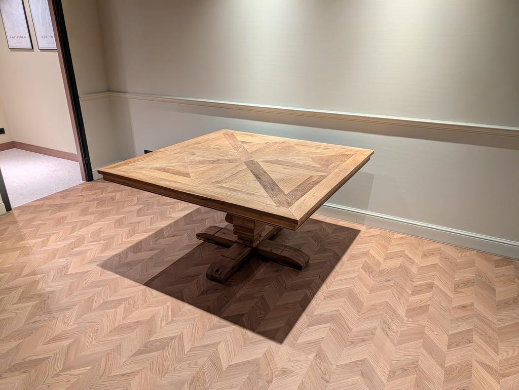 PTMD vierkante eettafel | 145 x 145 cm, Ophalen, Zo goed als nieuw, Vierkant, 100 tot 150 cm