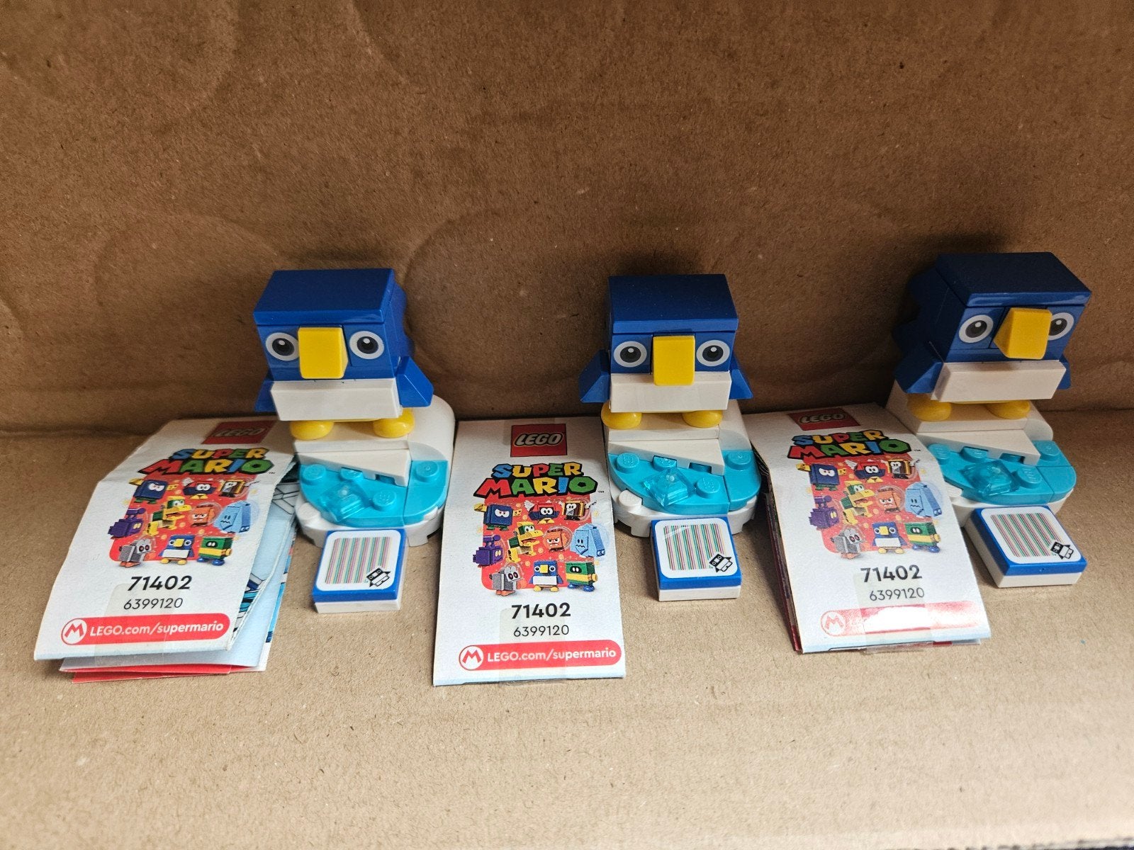 3x LEGO Super Mario Pinguïn Power-up Pak 71402 - Nieuw, Ophalen of Verzenden, Zo goed als nieuw, Lego