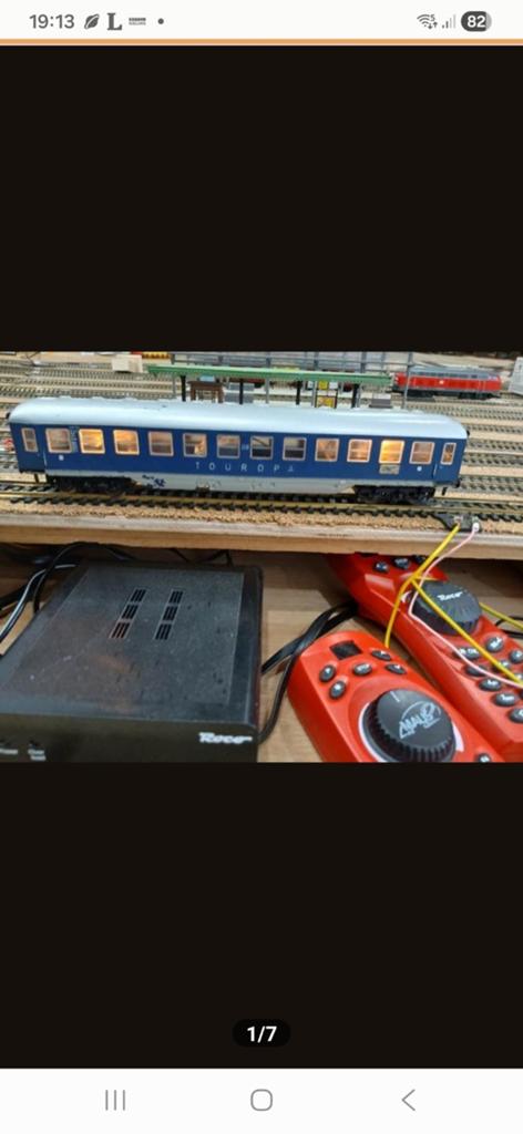 Fleischmann Wagon met verlichting - Gebruikt, Ophalen of Verzenden