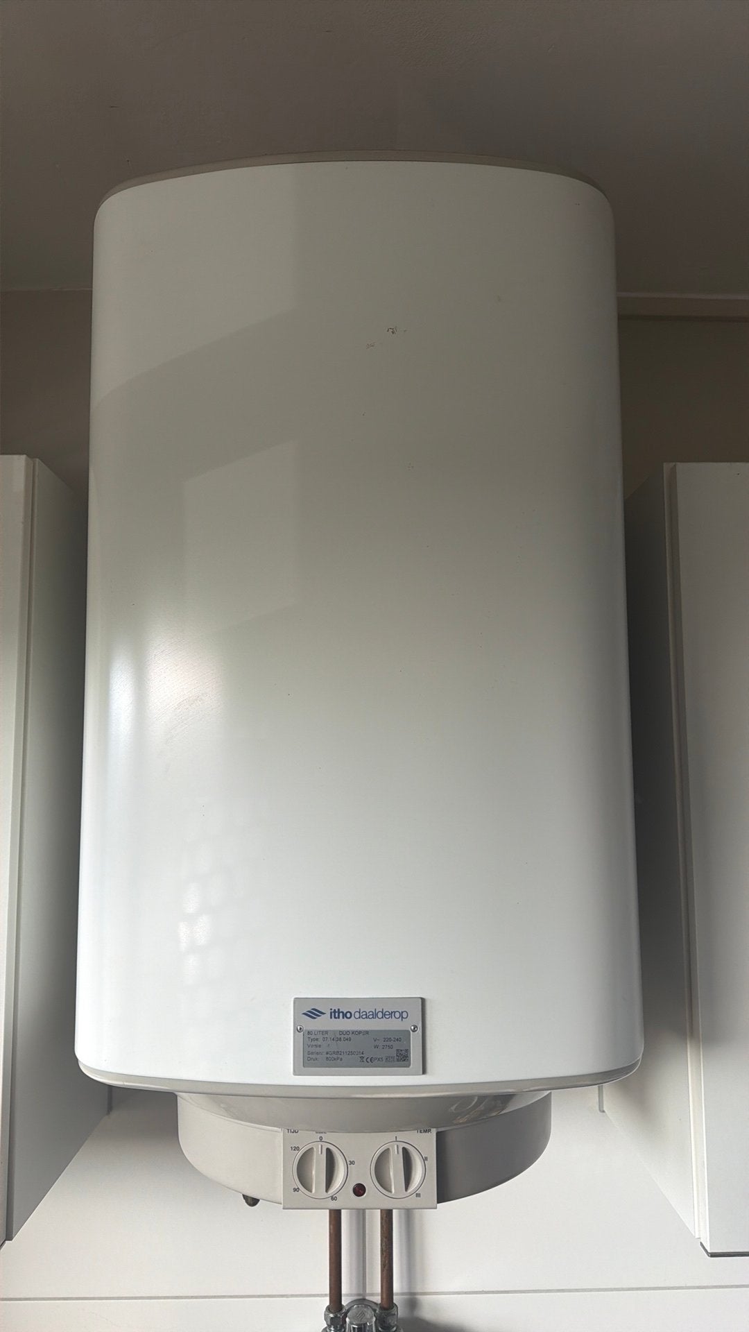 Neiw, Ophalen, 100 liter of meer, Terugslagbeveiliging (TTB), Boiler