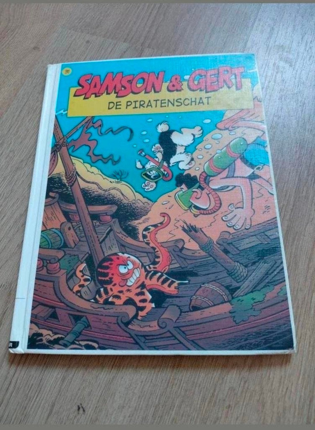 Samson & Gert - De piratenschat stripboek., Boeken, Eén stripboek, Ophalen of Verzenden, Gelezen