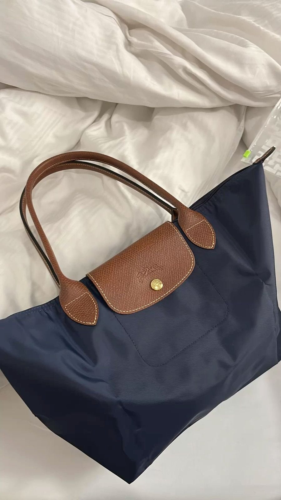 Longchamp, Sieraden, Tassen en Uiterlijk, Ophalen of Verzenden, Zo goed als nieuw, Blauw, Handtas