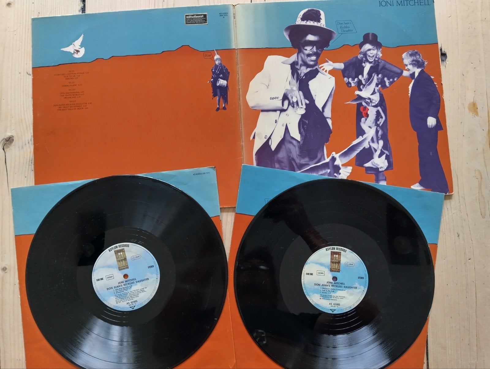 Joni Mitchell - Don Juan's Reckless Daughter (krasvrij), Dubbel-LP, Ophalen of Verzenden, Gebruikt