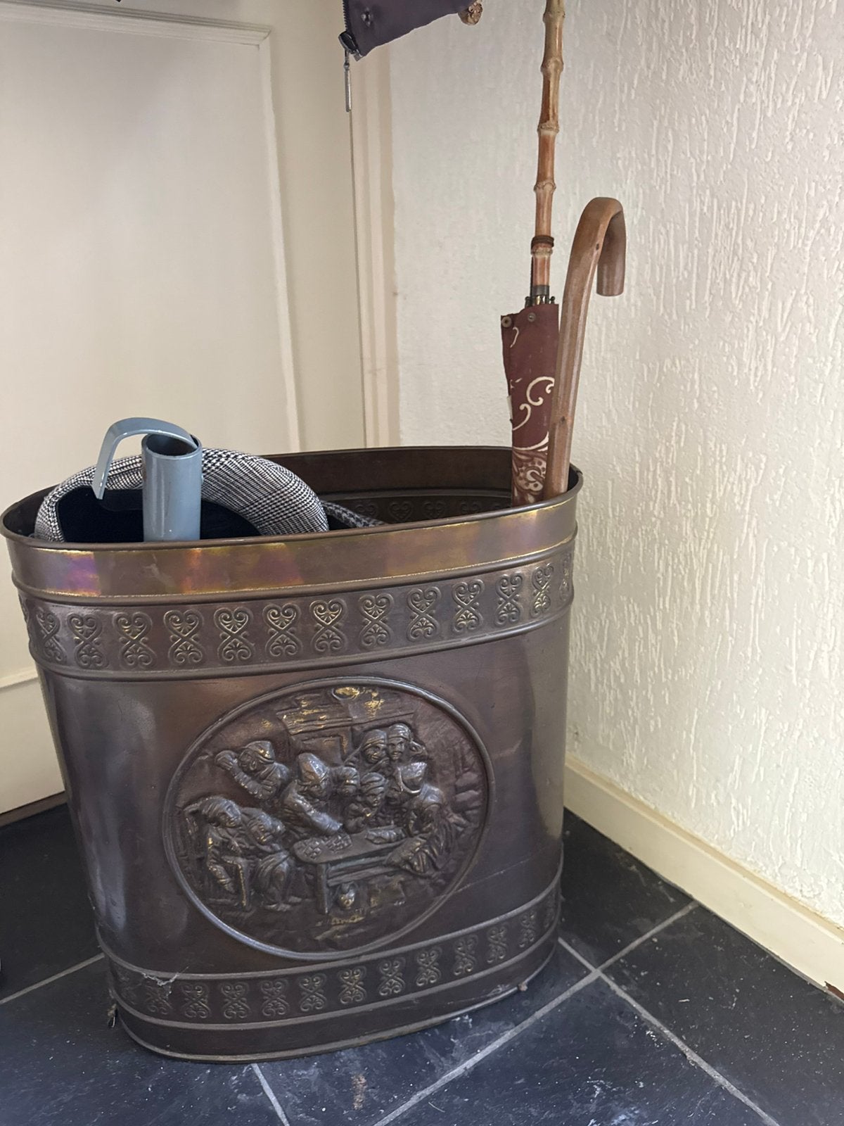 Antieke paraplubak, Ophalen of Verzenden, Gebruikt, Hout