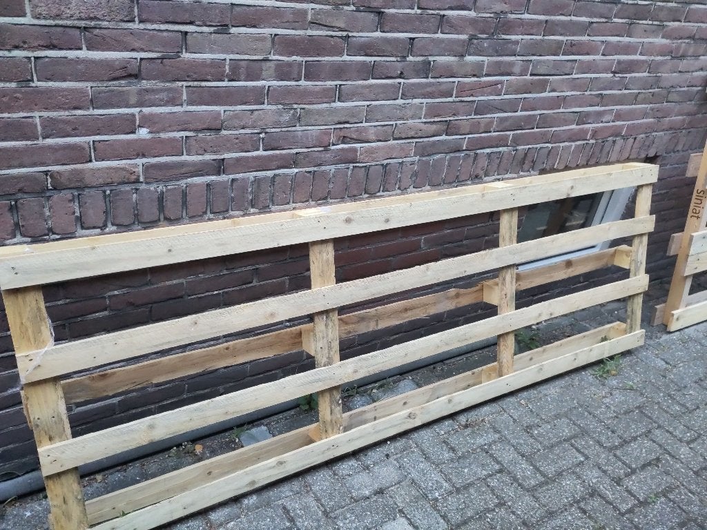Pallet 240x80cm & 200x120cm, Ophalen, Gebruikt, 200 tot 250 cm, 50 mm of meer