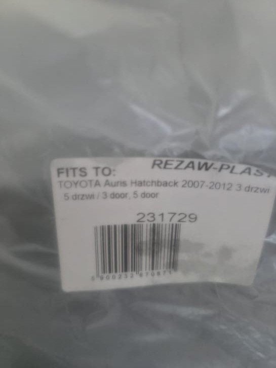 Kofferbakmat Toyota Auris Hatchback 2007-2012 (3/5-deurs), Ophalen, Nieuw