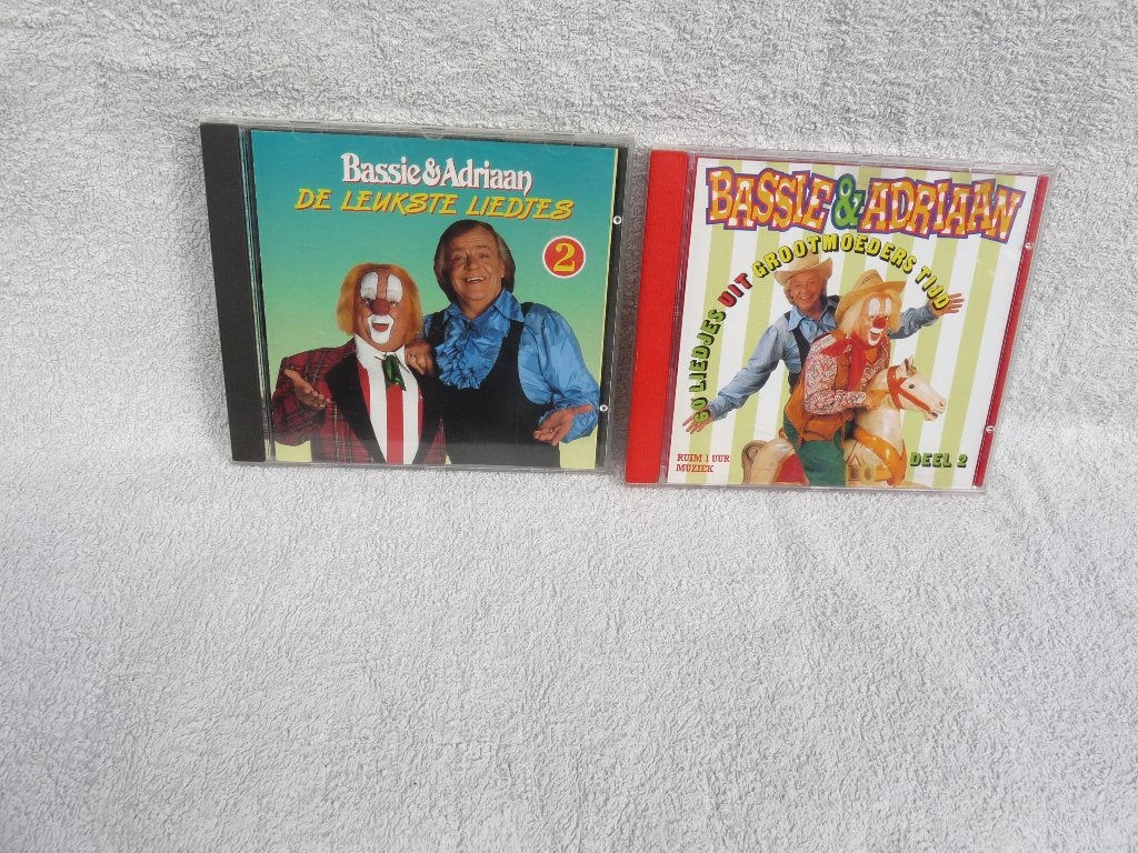2 x Bassie & Adriaan - CD - zie tekst !, Avontuur, Gebruikt, Tv-serie, Ophalen of Verzenden