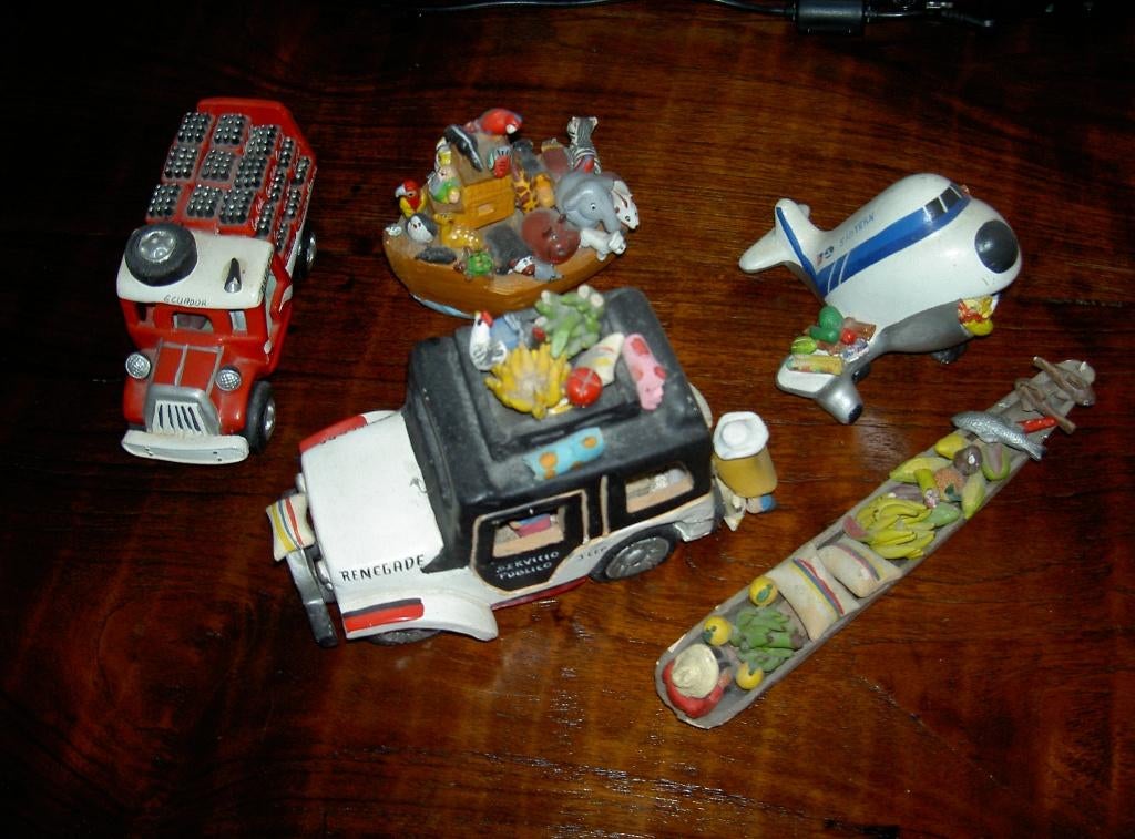 Costa Rica souvenirs , vrolijk beschilderd , prima staat . a, Antiek en Kunst, Curiosa en Brocante, Ophalen of Verzenden