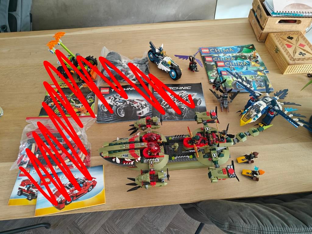 Meerdere bouwsets van Lego Chima, helemaal compleet, Overige thema's, Compleet, Lego, Ophalen of Verzenden