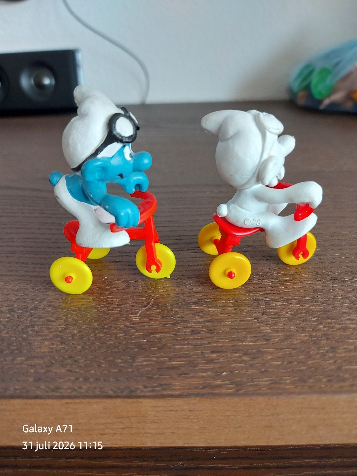 smurfen fietser zie omschrijving, Verzamelen, Verzenden, Verschillende Smurfen