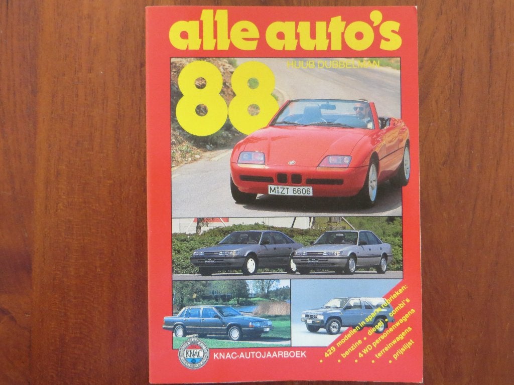 KNAC-Autojaarboek: Alle Auto’s 1988, Ophalen of Verzenden, Nieuw, Algemeen