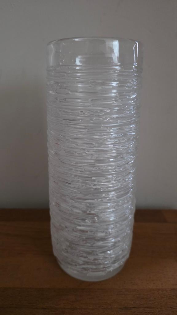 Bengt Edenfalk Skruf Zweedse design vaas glas, Ophalen of Verzenden