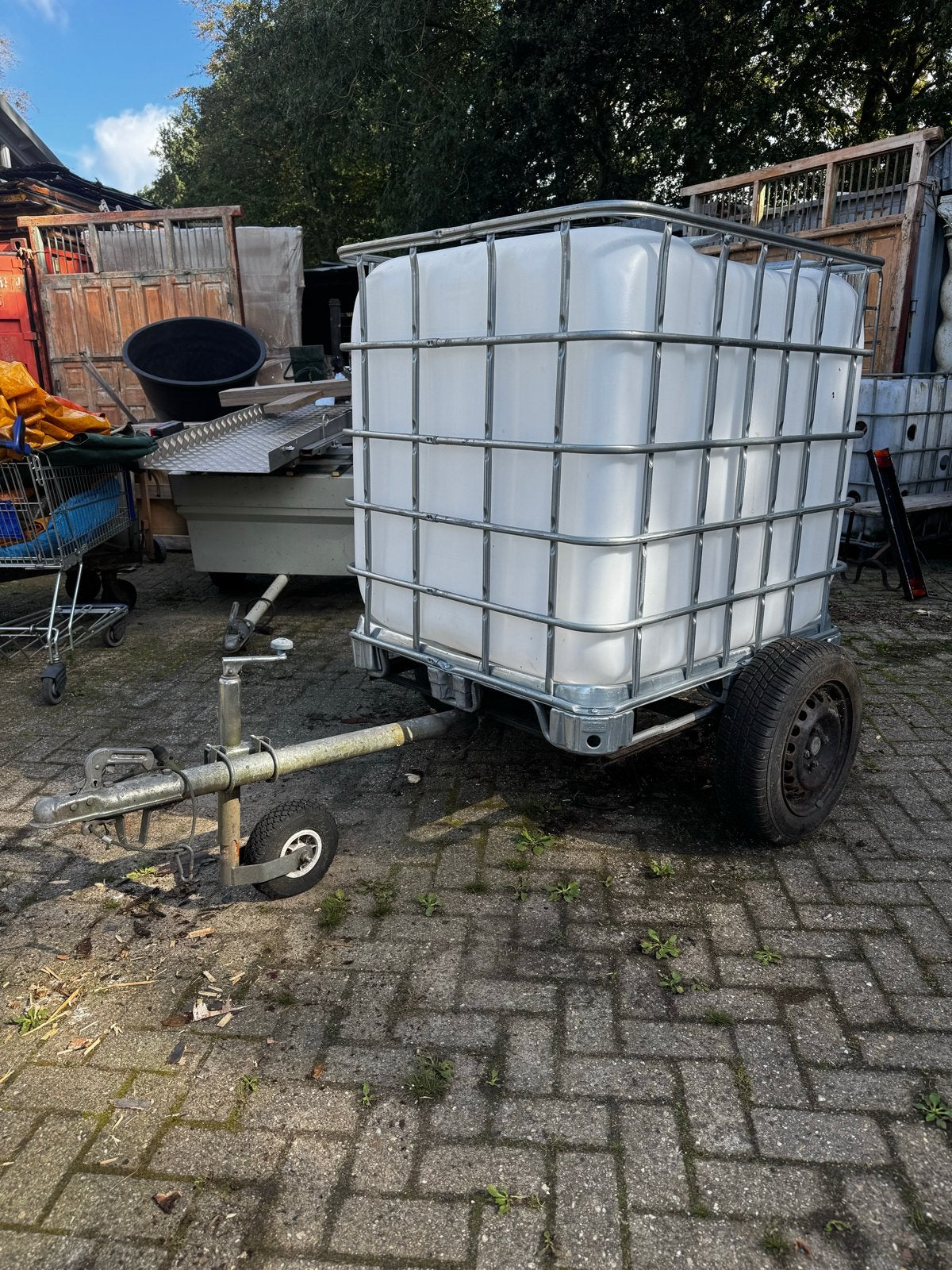 IBC Watertank op kar - Ideaal voor transport water, X, X, X