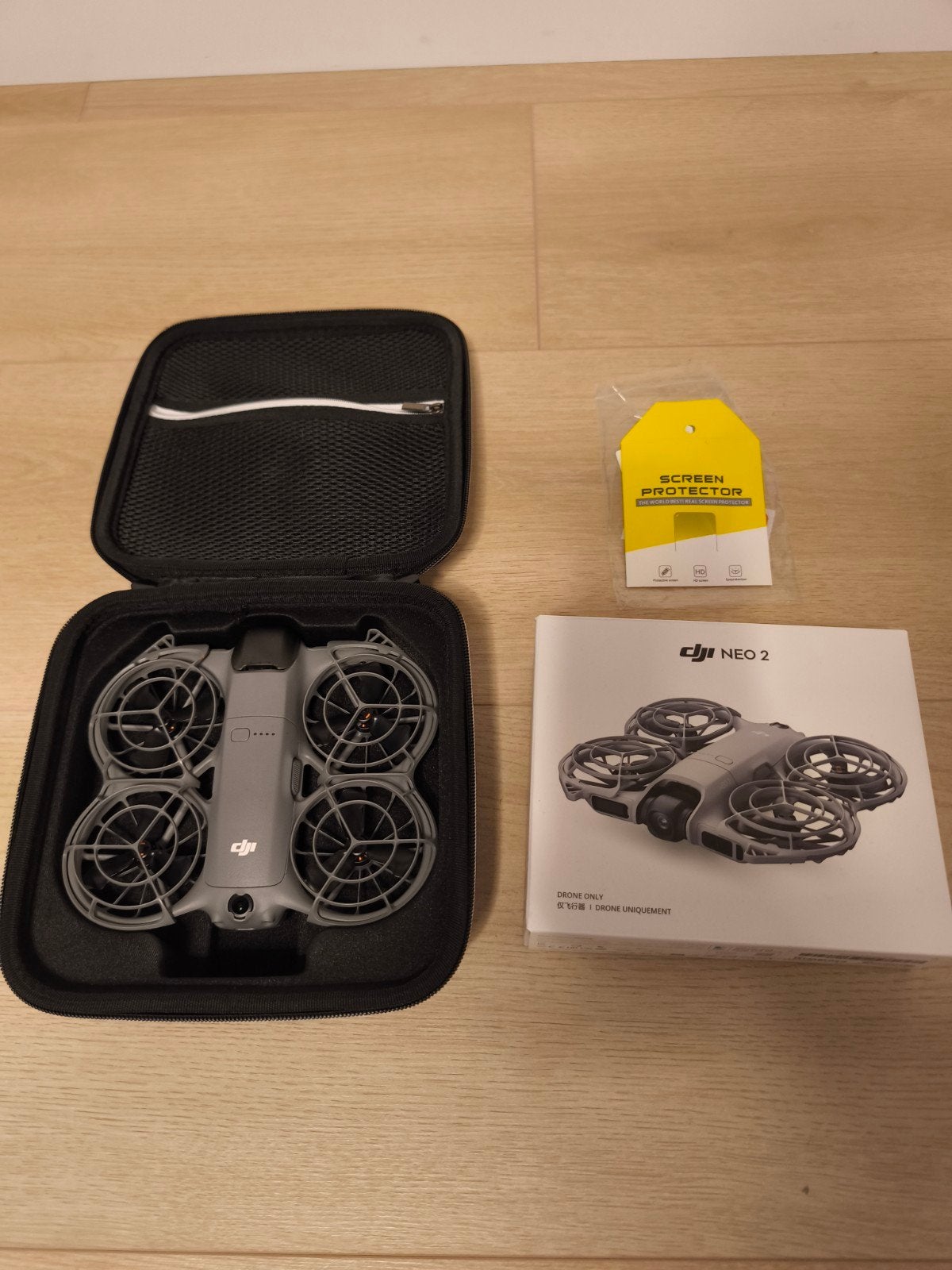dji neo 2 drone met koffer en protector, Ophalen, Zo goed als nieuw, Professionele drone, Minder dan 250 gram