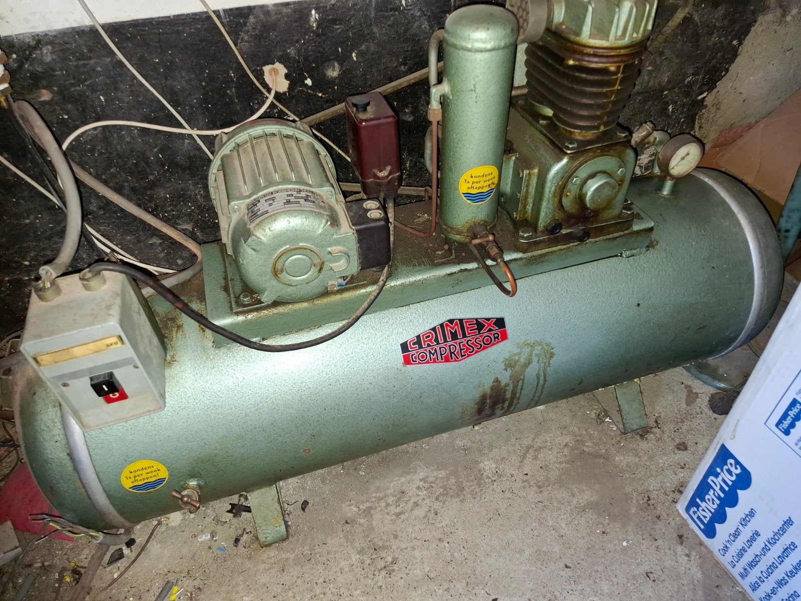 Crimex Compressor - Goede Staat, Doe-het-zelf en Verbouw, Compressors, Ophalen of Verzenden