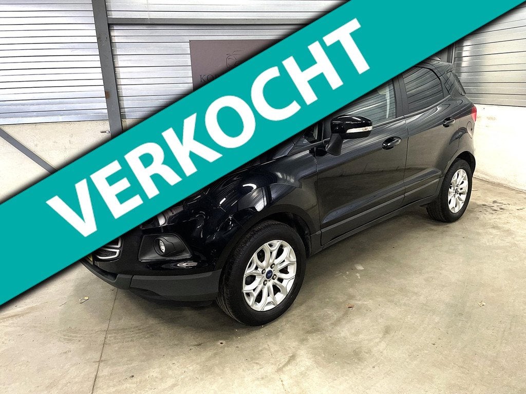 Ford EcoSport 1.0 EcoBoost Titanium 2e eigenaar stoelverwarm, Auto's, Ford, Voorwielaandrijving, Gebruikt, Ecosport, Zwart