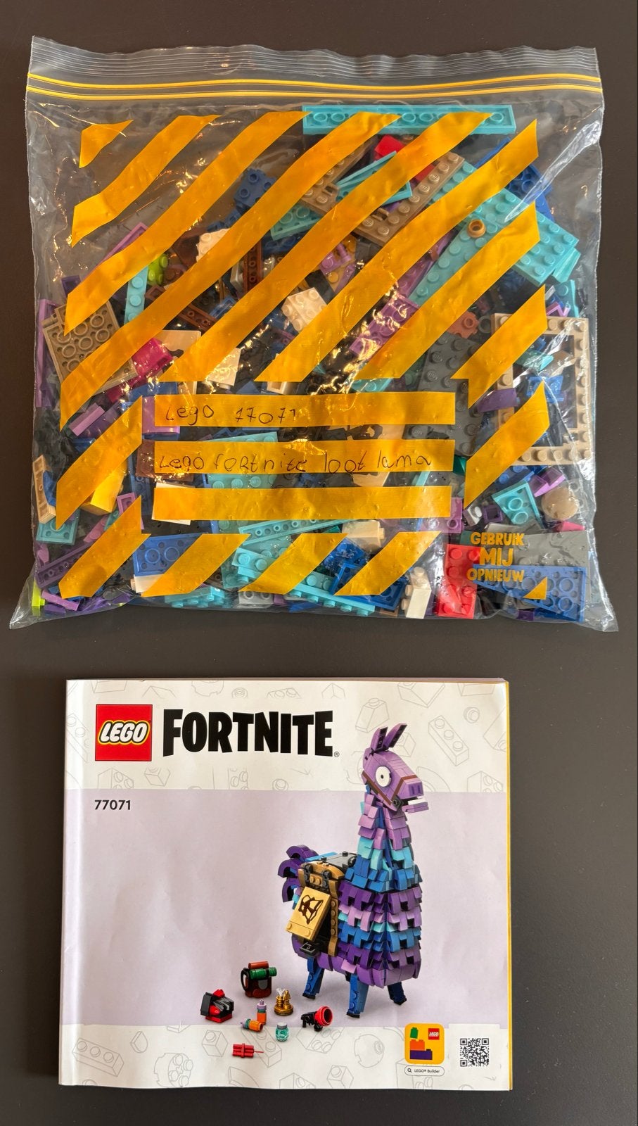 Lego Fortnite 77071 Loot Lama - 1x Gebouwd, Zonder Doos, Ophalen of Verzenden, Zo goed als nieuw