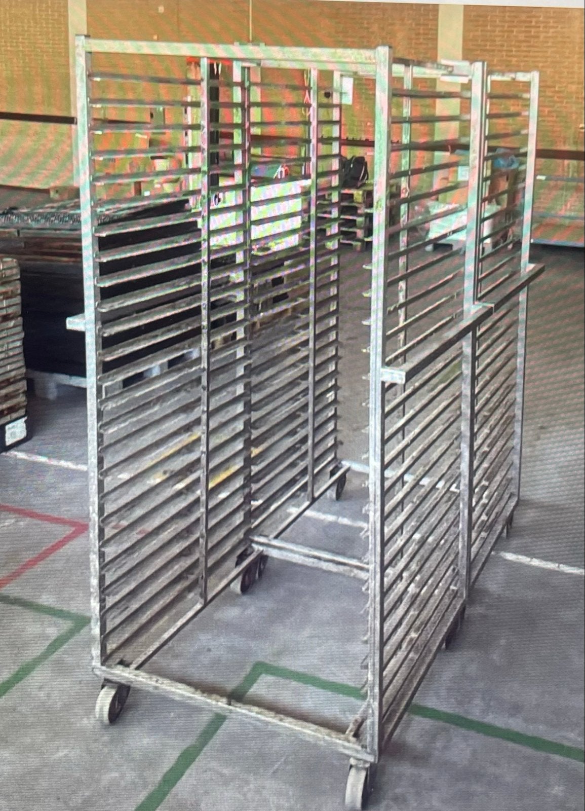 RVS Opslag karren  / Ladekasten op wielen, Ophalen