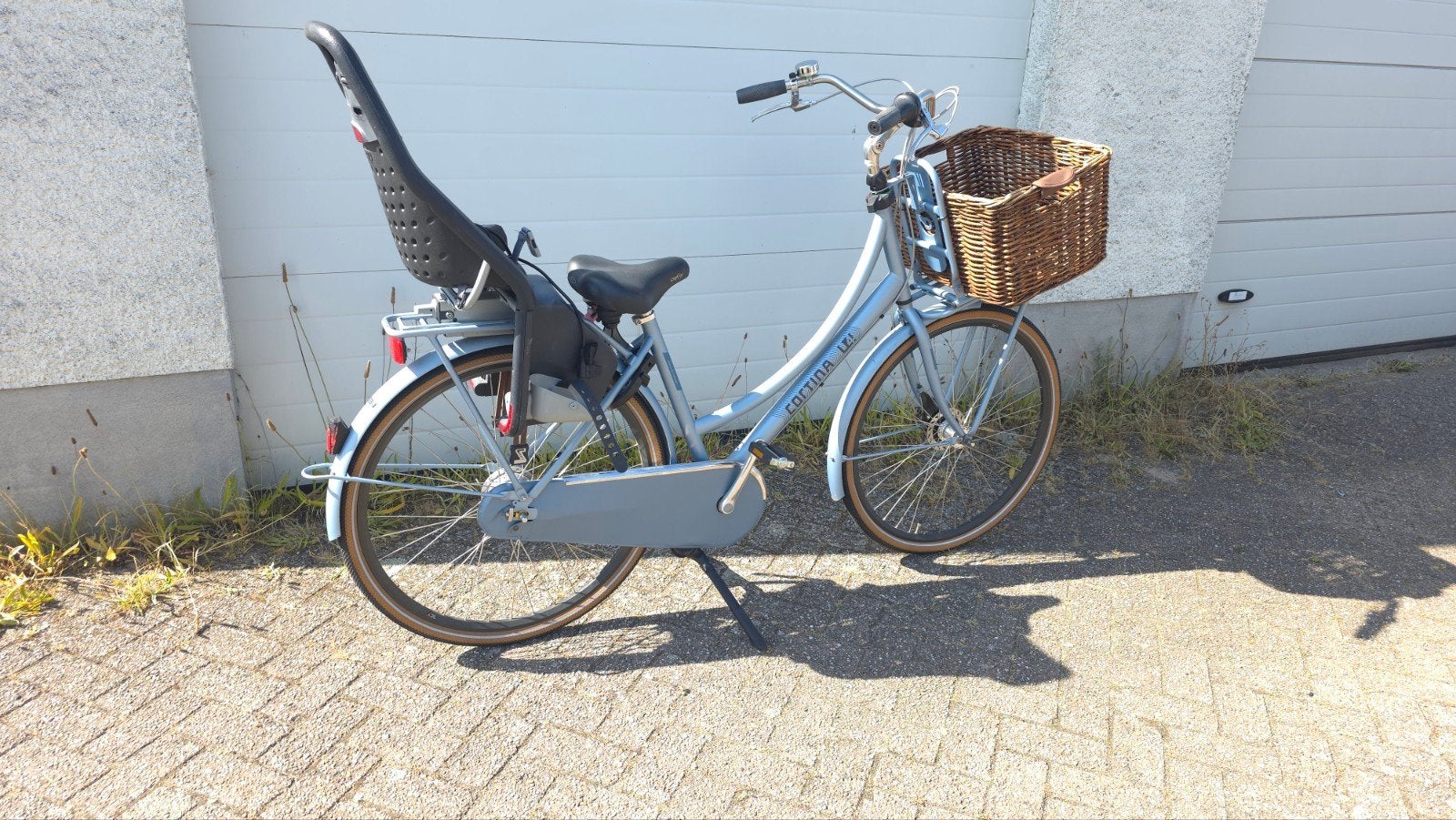 Cortina Mamafiets Framemaat 50 met Kinderzitje en Mand, Overige merken, Gebruikt, Ophalen of Verzenden, 50 tot 53 cm