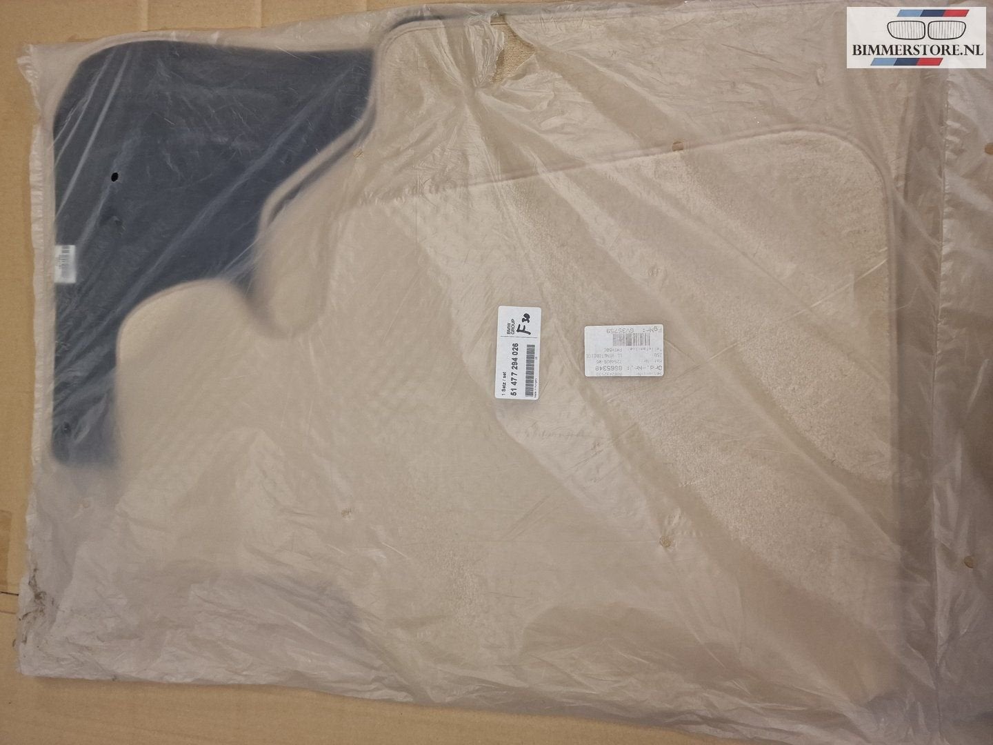 Automatten set 4-delig 51477294026 beige BMW F30 origineel, -, -, Nieuw, Ophalen of Verzenden