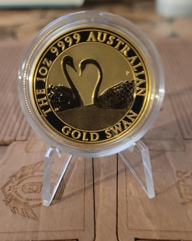 1 oz gouden en platina  verzamelmunten, Ophalen of Verzenden, Overige landen