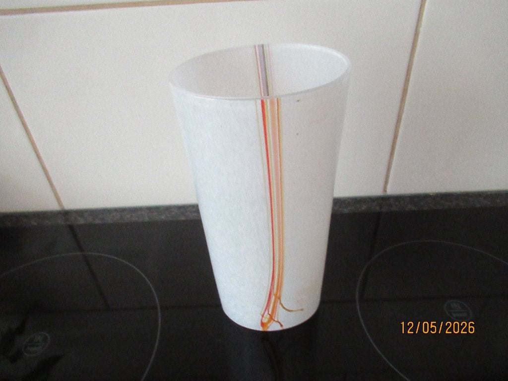 KOSTA BODA RAINBOW VAAS- BERTIL VALLIEN- GESIGNEERD-CA1980, Ophalen of Verzenden, Vaas, Glas, Handgemaakt