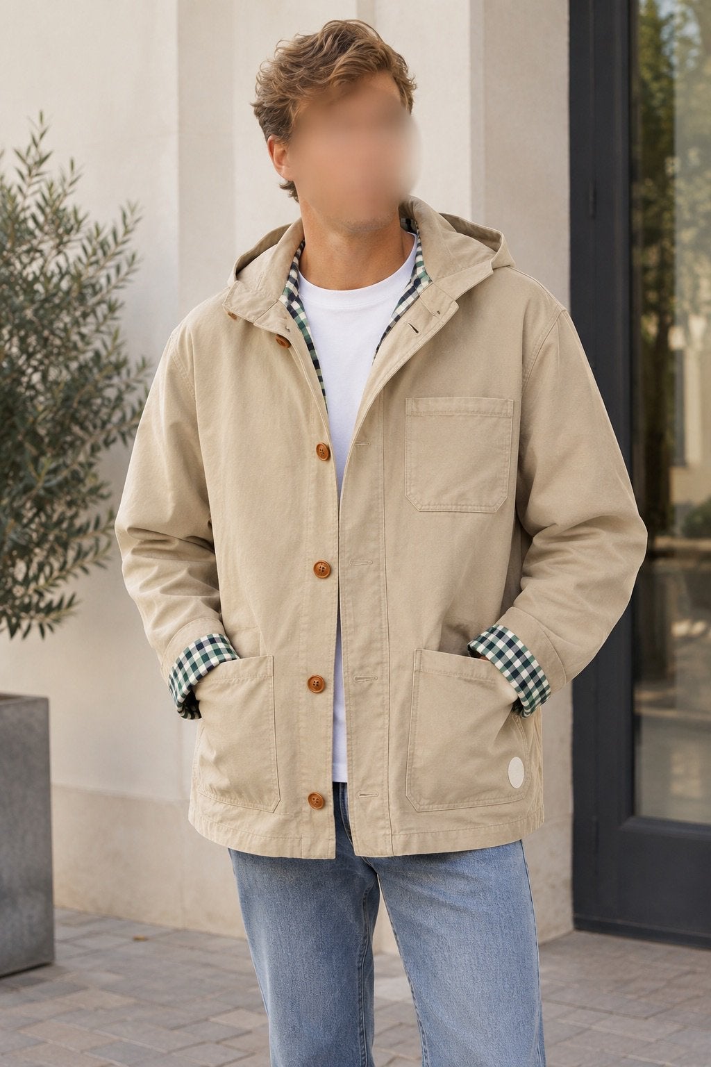 Nieuwe Ted Baker heren jas maat 4 (L), Kleding | Heren, Ophalen of Verzenden, Nieuw, Maat 52/54 (L), Beige