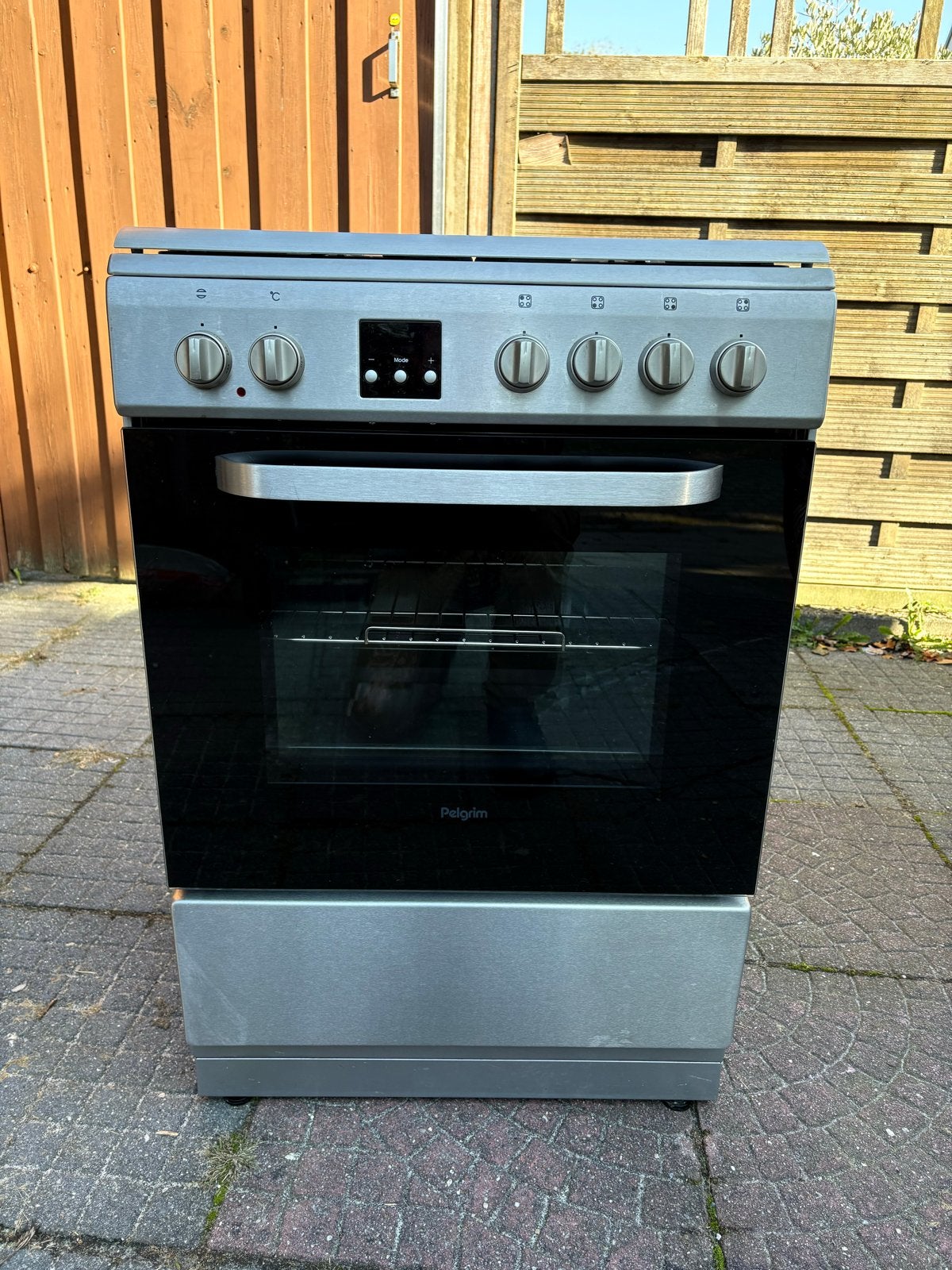 Pelgrim oven gasfornuis, Ophalen, 4 kookzones, Gas, Vrijstaand