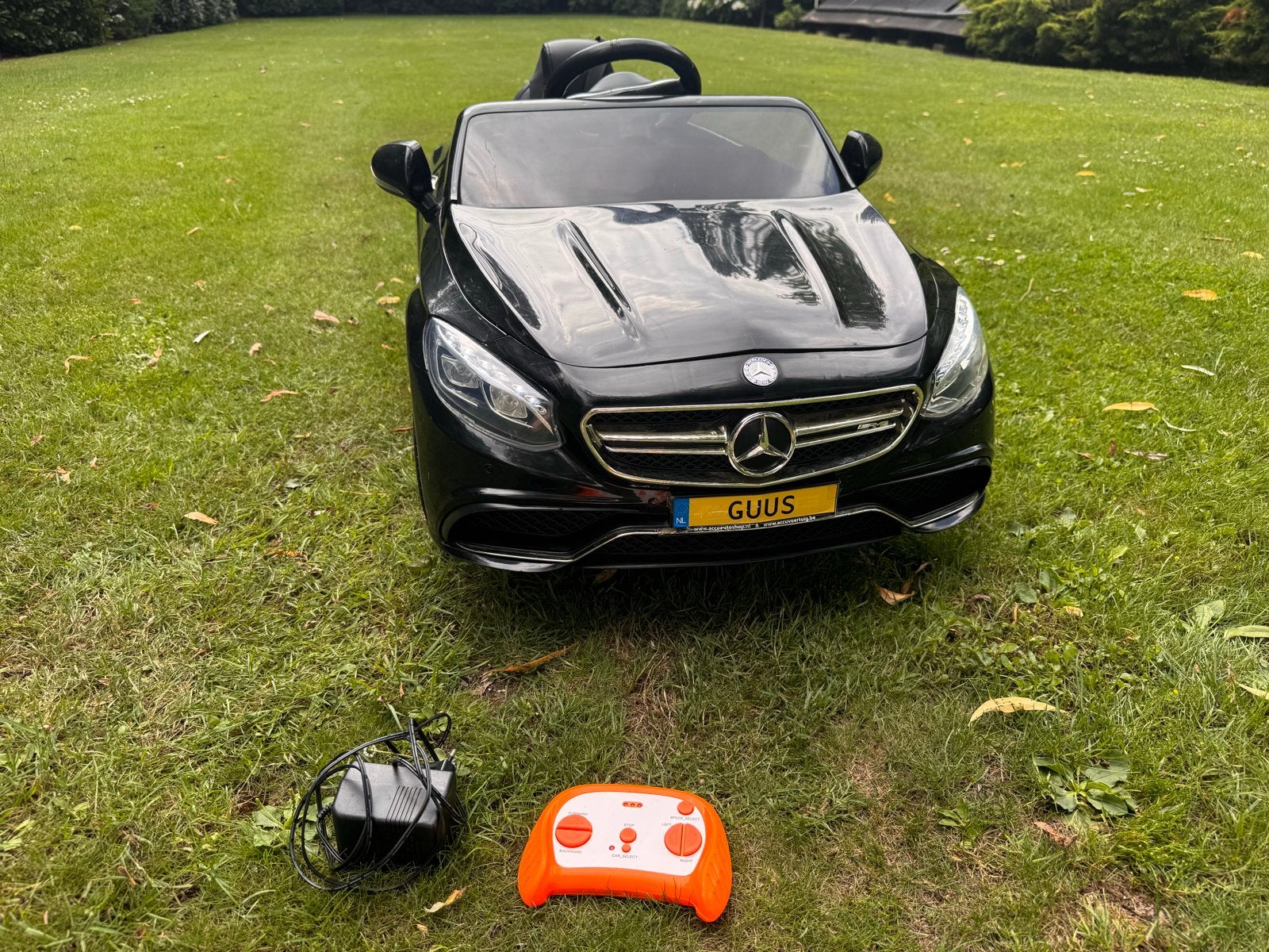 Elektrische kinderauto Mercedes AMG S63 met afstandsbedienin, Ophalen, Gebruikt