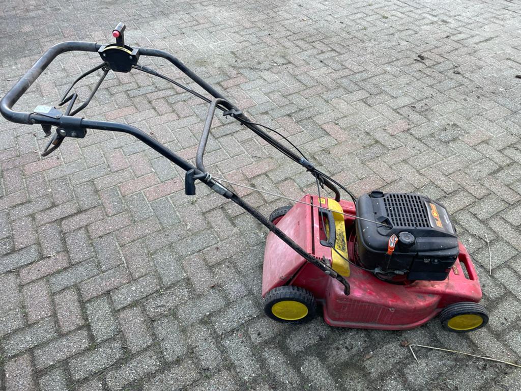 Wolf Garten Loopmaaier/Grasmaaier - Benzine, Ophalen, Cirkelmaaier, Gebruikt, Benzine-grasmaaier