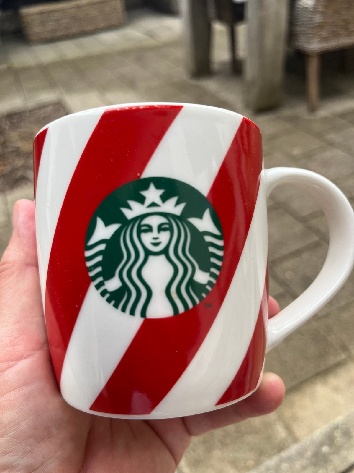 Starbucks (kerst) mok, rood/wit, Ophalen of Verzenden, Zo goed als nieuw, Overige stijlen, Kop(pen) en/of Schotel(s)