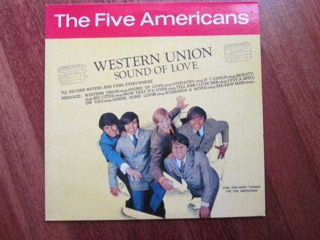 lp the Five Americans - Western union / Sound of love, LP, Gebruikt, Pop, Ophalen of Verzenden