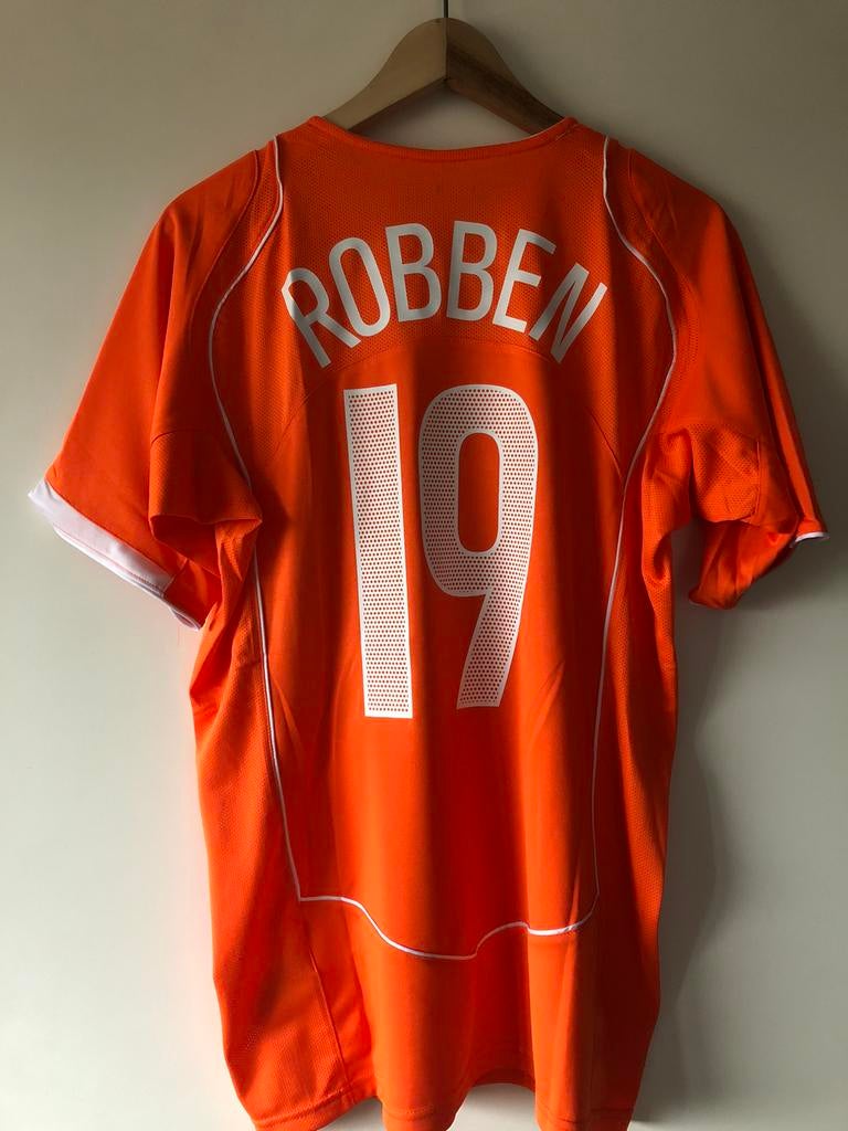 Robben Nederlands elftal 2004 retro voetbalshirt maat L, Ophalen of Verzenden, Zo goed als nieuw, Overige binnenlandse clubs, Shirt