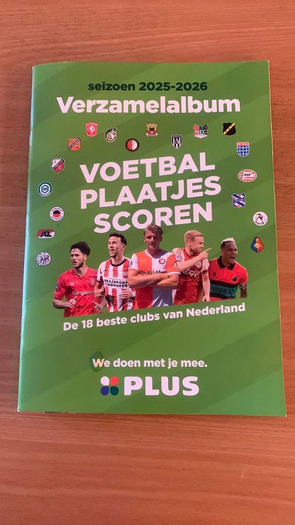 Voetbalplaatjes Plus. Compleet album en 4 XXL stickers., Albert Heijn, Ophalen of Verzenden