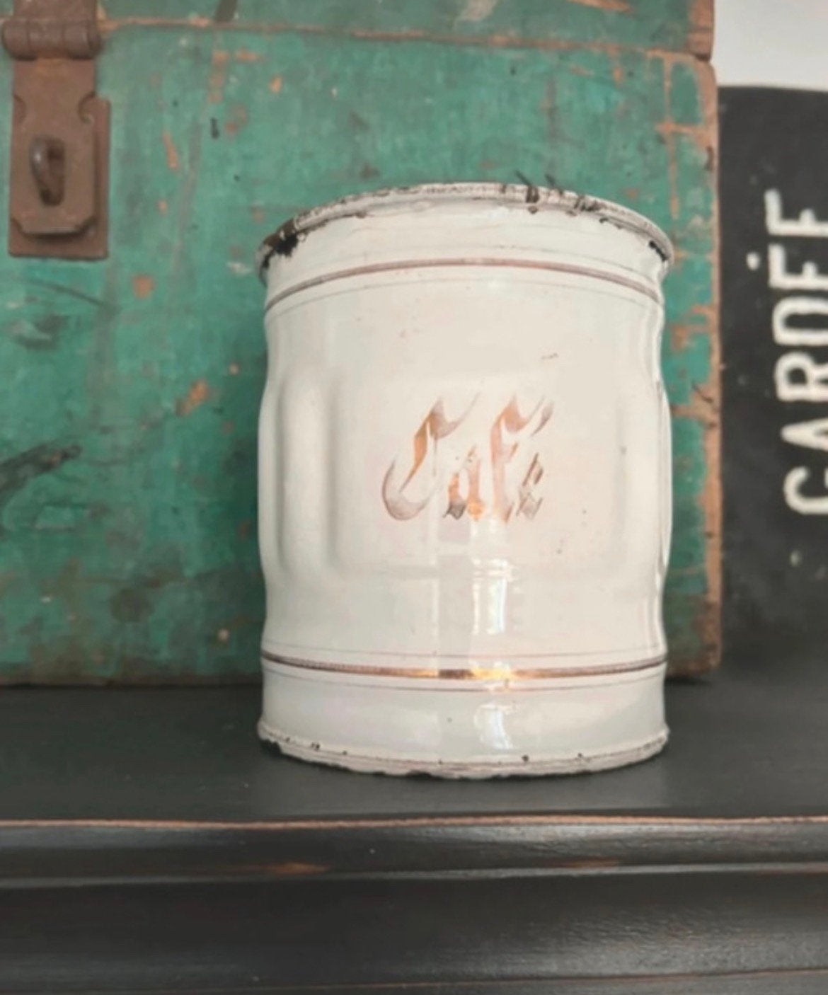 Franse emaille cafe pot, Ophalen of Verzenden