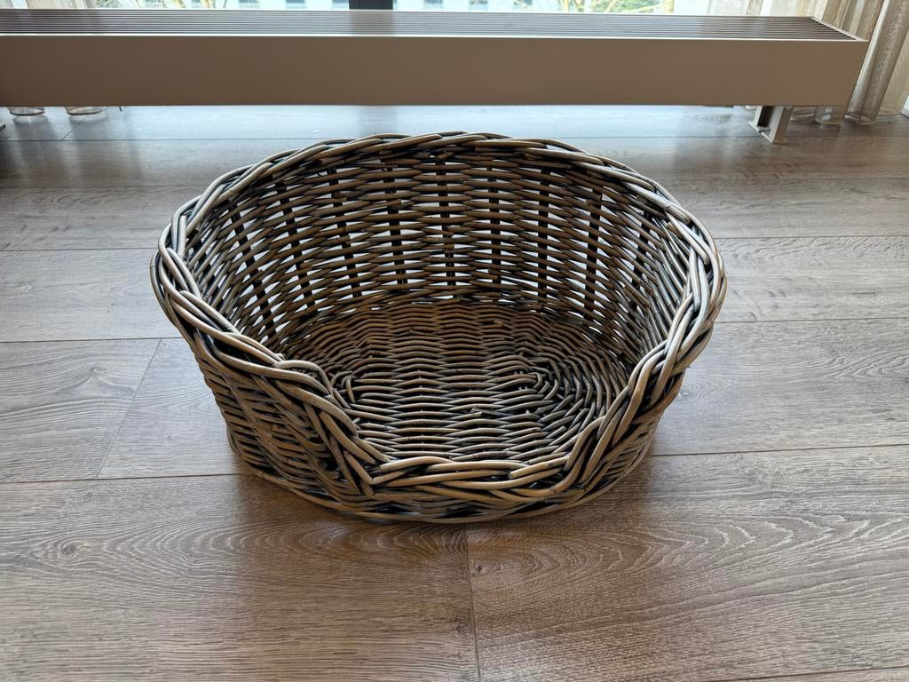 Happy-House rieten hondenmand rond – maat S – nieuw, Dieren en Toebehoren, Hondenmanden, Nieuw, Riet, Ophalen of Verzenden