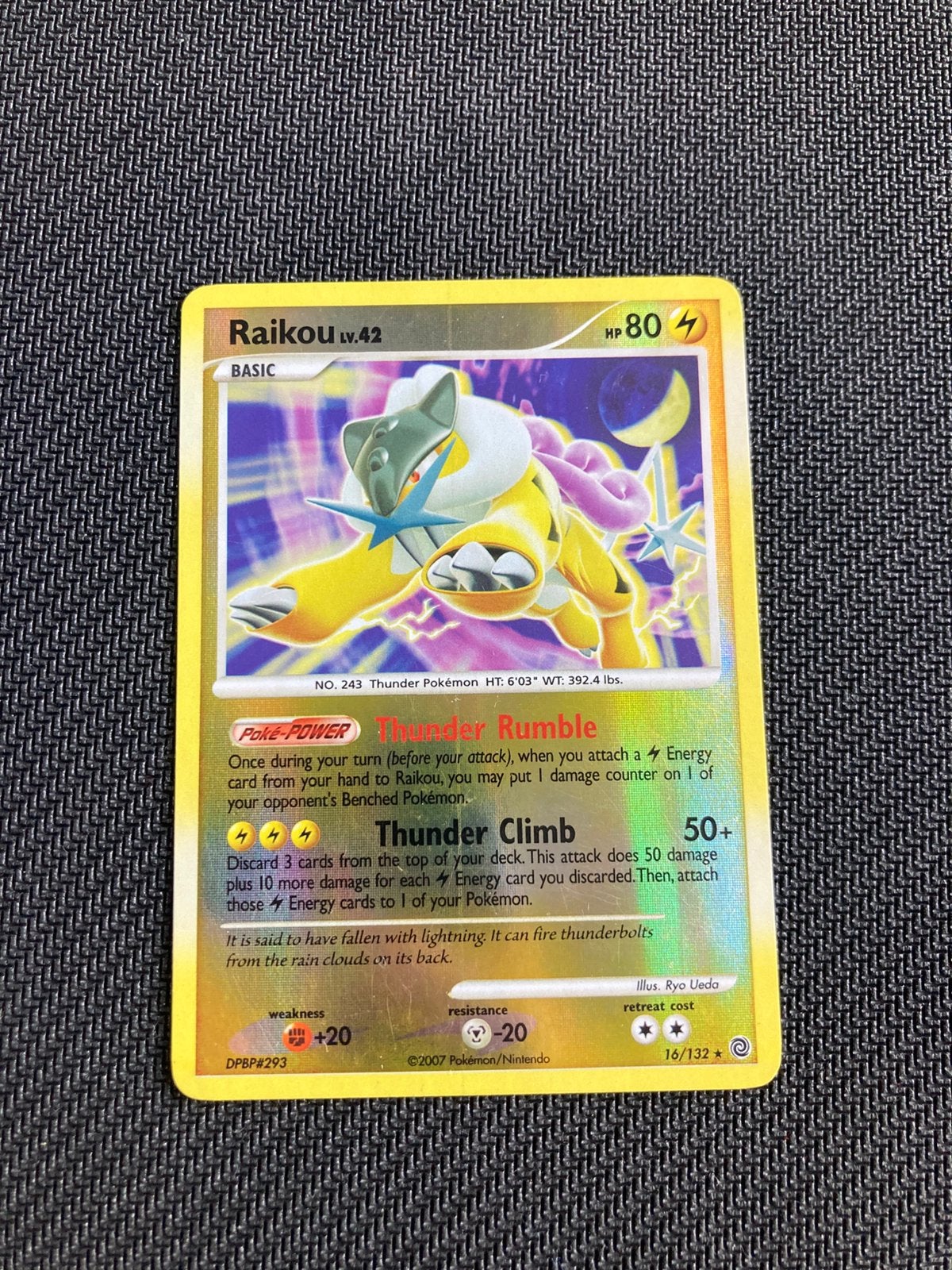 Pokemon kaart Raikou Reverse Holo, Ophalen of Verzenden, Zo goed als nieuw