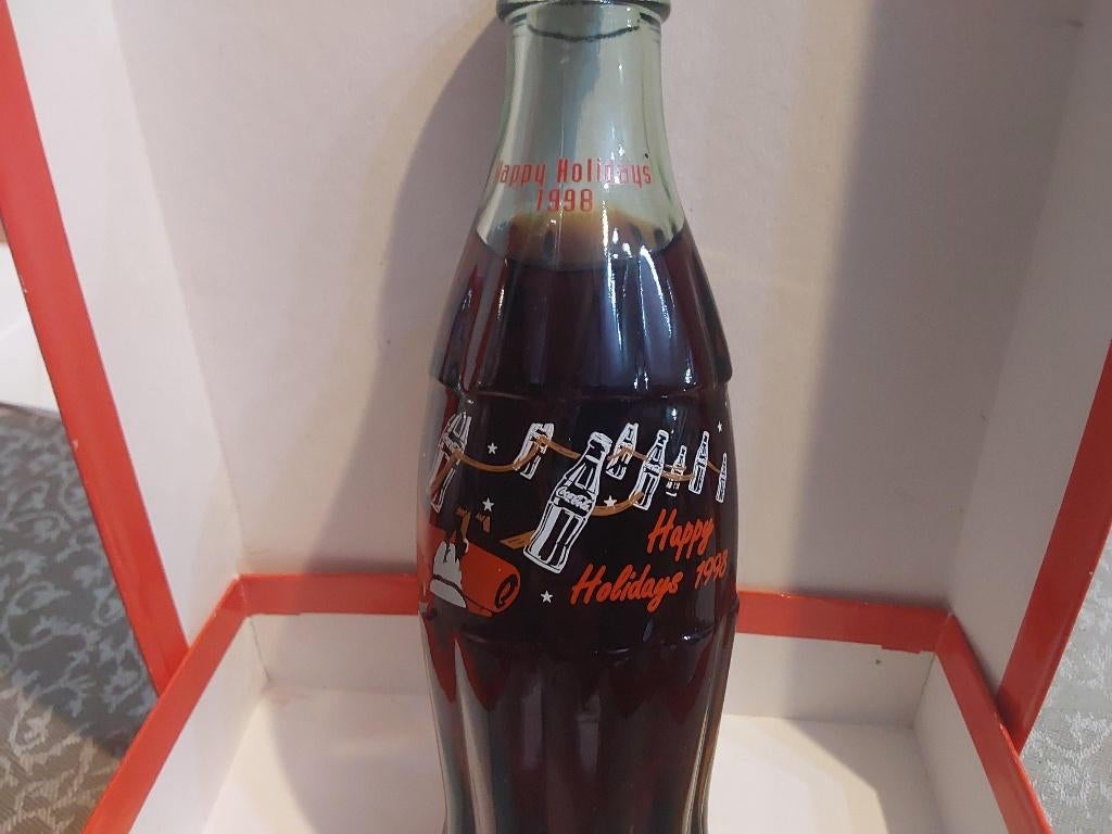 Coca Cola fles Happy Holidays 1998 Mint staat, Ophalen of Verzenden, Nieuw, Gebruiksvoorwerp