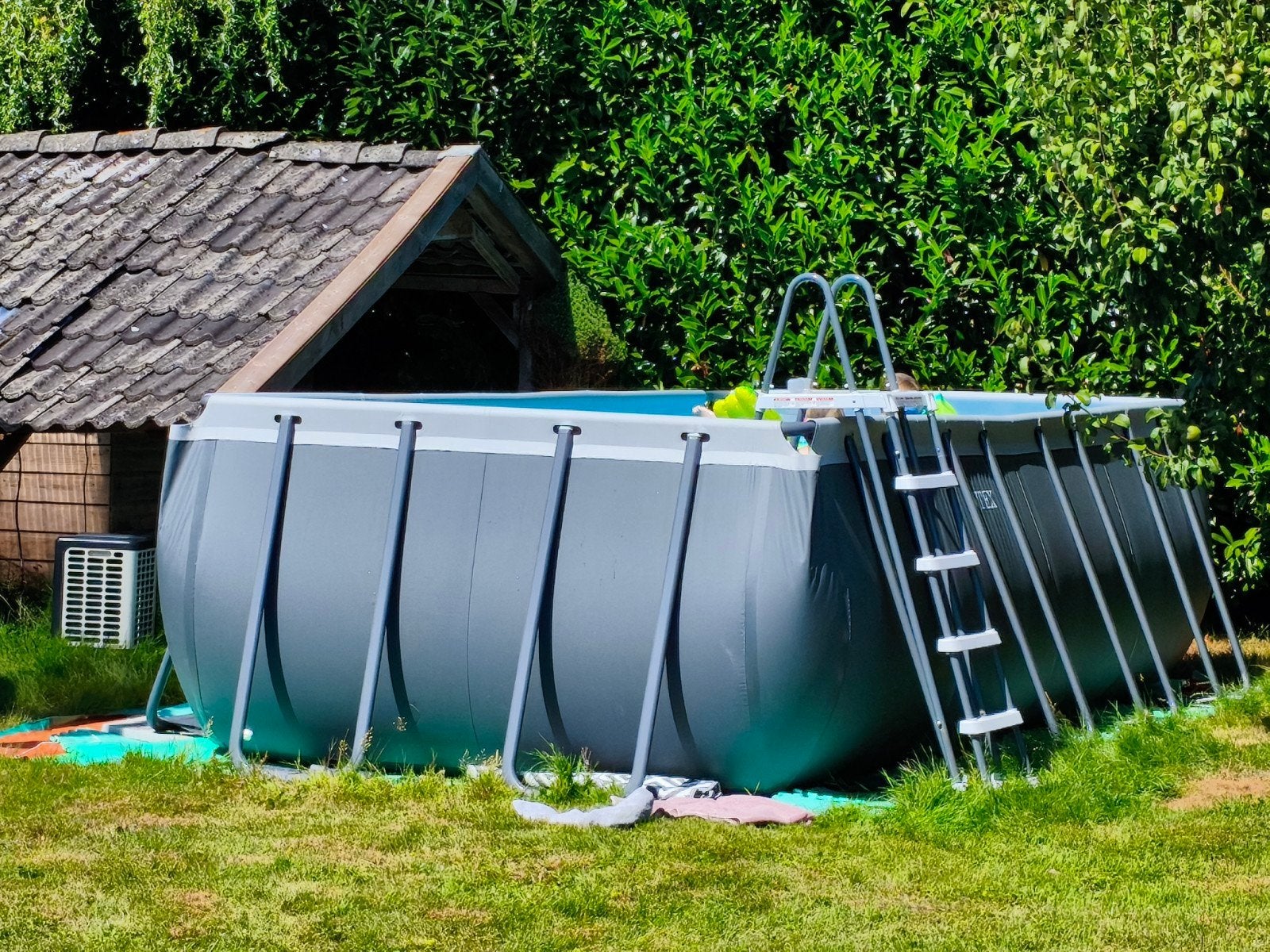 zwembad, warmtepomp,filter en toebehoren, Gebruikt, 200 tot 300 cm, Rechthoekig, Ophalen