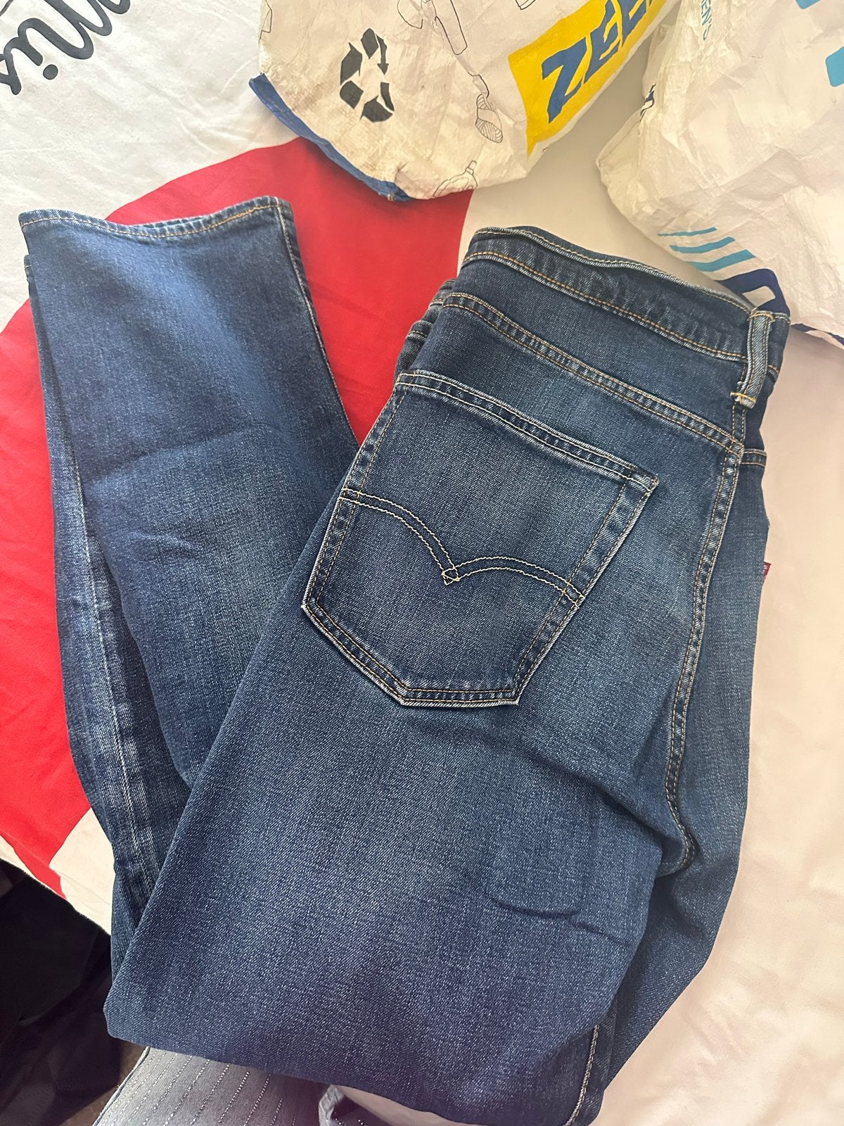 Levi's 502 Regular Taper Jeans W36 L32, Ophalen of Verzenden, Zo goed als nieuw, Blauw, W36 - W38 (confectie 52/54)