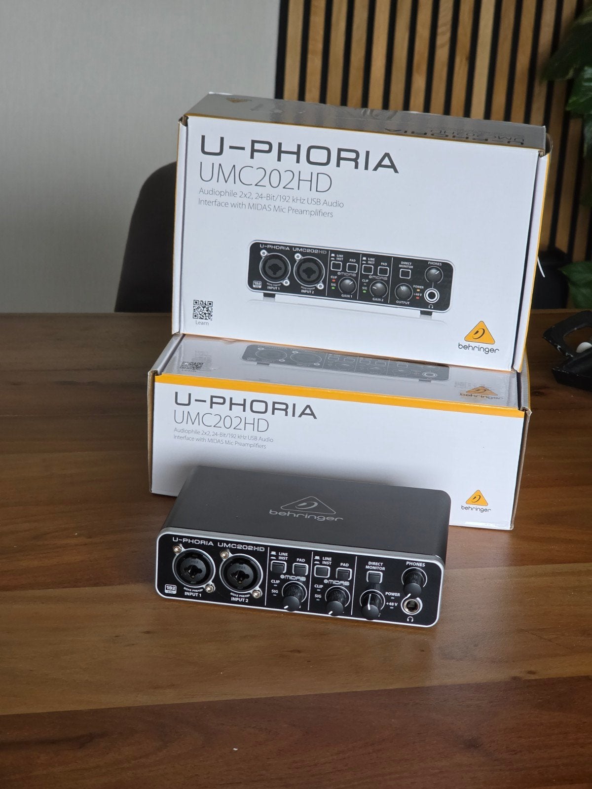 BEHRINGER U-PHORIA UMC202HD USB AUDIO INTERFACE, Computers en Software, Ophalen of Verzenden, Nieuw, Extern, Behringer
