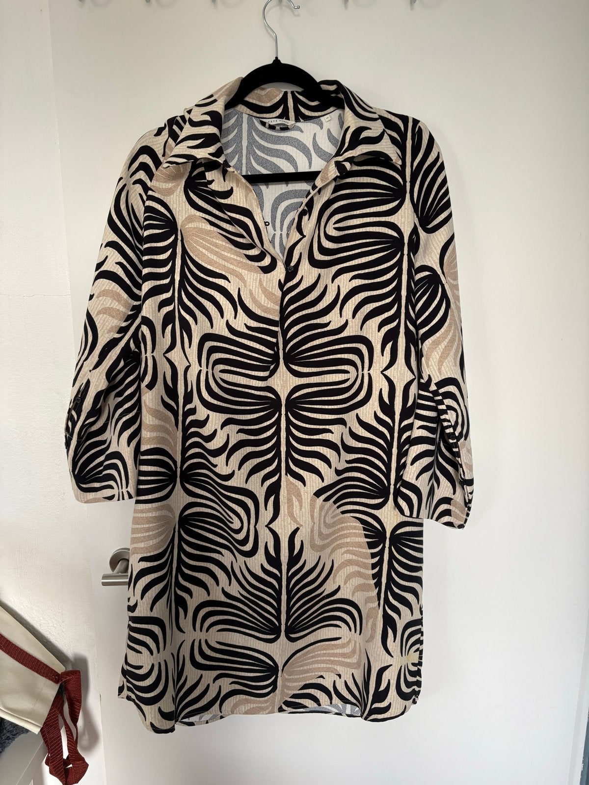YAYA Women jurk/tuniek met abstracte print - Maat 40, Maat 38/40 (M), Beige, Ophalen of Verzenden, Zo goed als nieuw