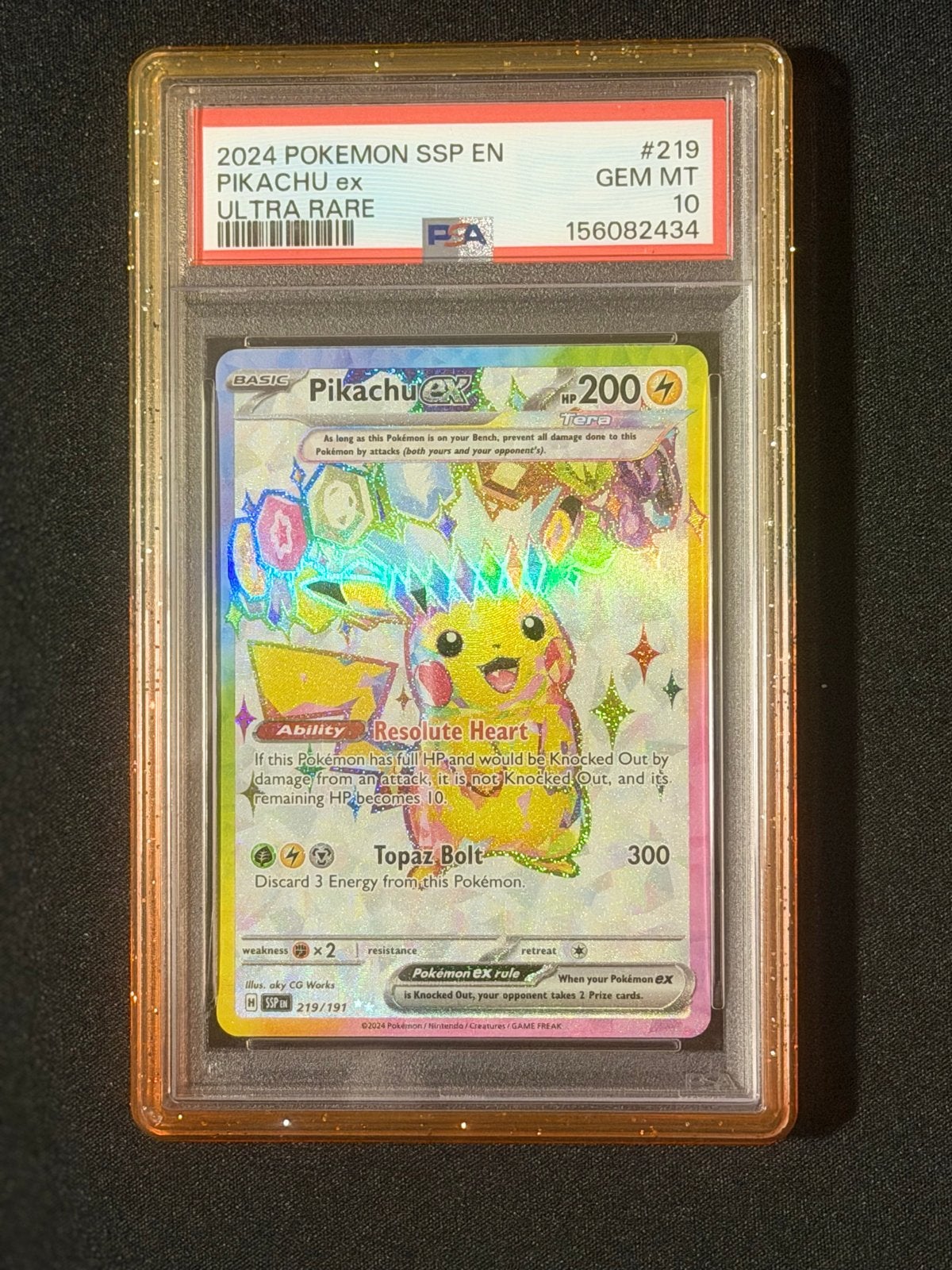 Pikachu ex 219 | PSA 10, Ophalen of Verzenden, Nieuw, Losse kaart, Foil