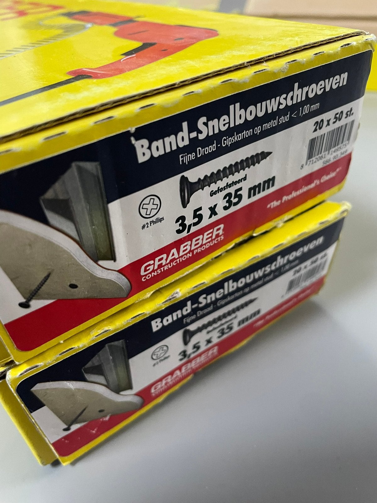 Snelbouw schroeven metalstud en hout, Doe-het-zelf en Verbouw, Ophalen of Verzenden, Zo goed als nieuw, Minder dan 50 mm, Schroeven