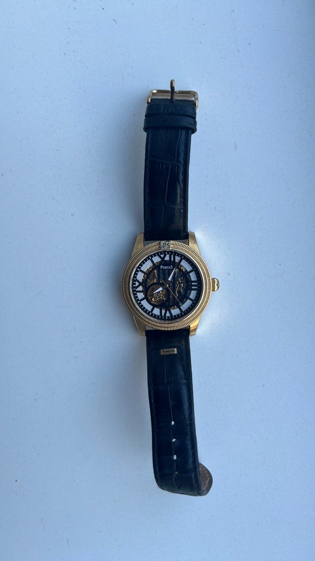 Portas 21 Jewels Heren Horloge - Zo Goed als Nieuw, Overige merken, Overige materialen, Met bandje, Polshorloge