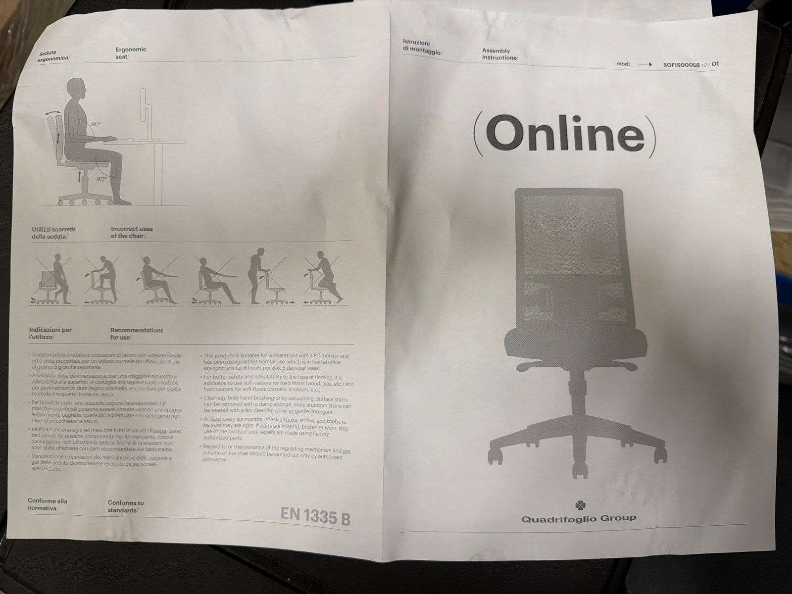 Nieuwe ergonomische bureaustoel - Online Brr07, Zwart, Nieuw, Ophalen of Verzenden, Nvt