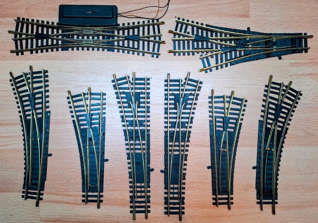 Fleischmann Modell wissels, Hobby en Vrije tijd, Gebruikt, Gelijkstroom, Fleischmann, Rails