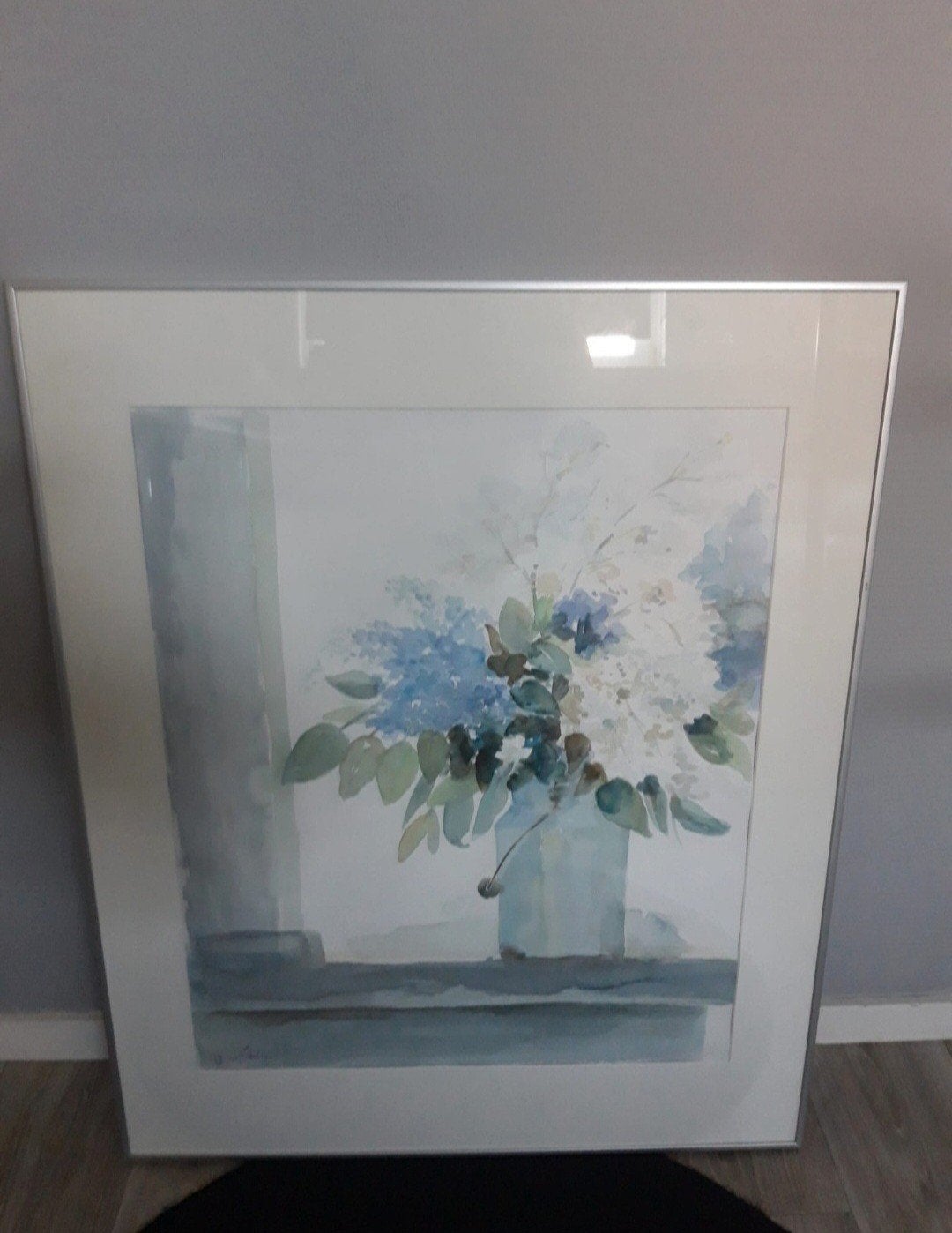 Mooi origineel aqaurel van Jan Koning, Antiek en Kunst, Ophalen of Verzenden, Bloemen